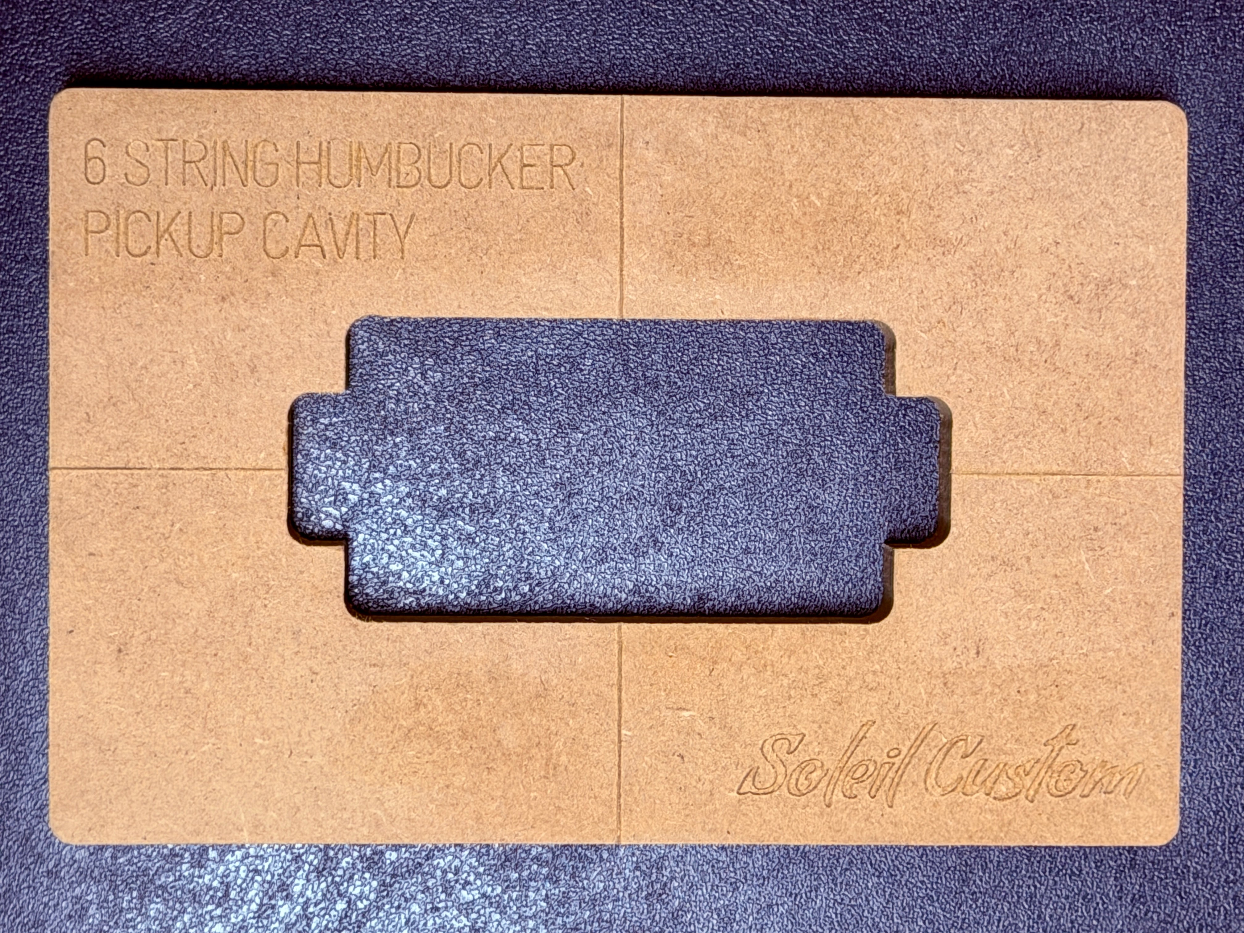 6 String Pickup Humbucker Routing Template Soleil Custom Guitars