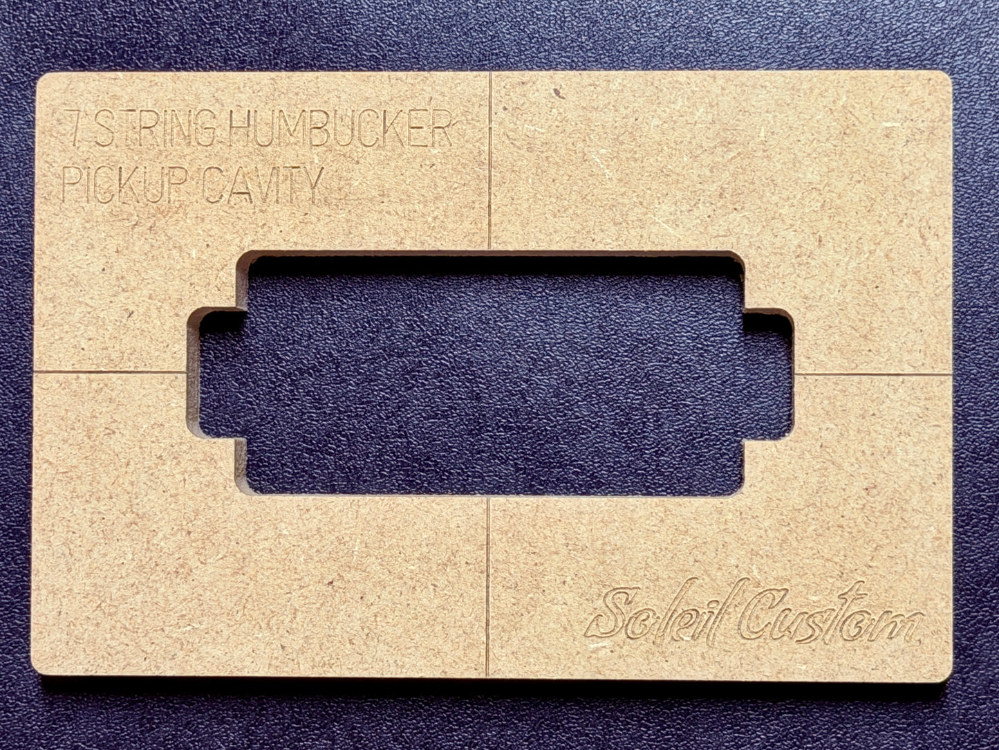 7 String Pickup Humbucker Routing Template