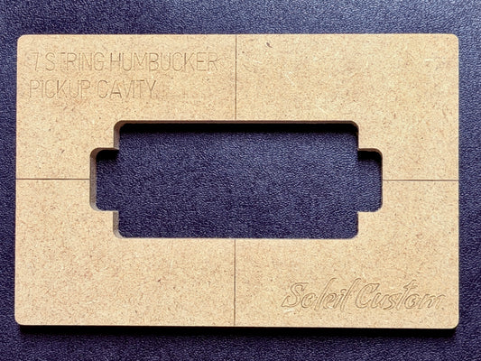 7 String Pickup Humbucker Routing Template