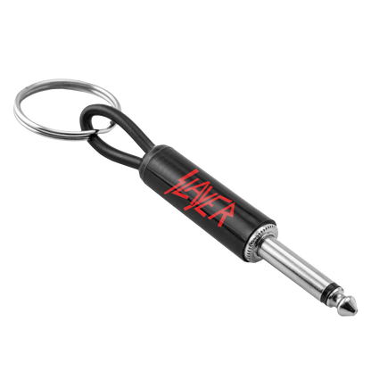 Slayer Red Logo Plug Keychain