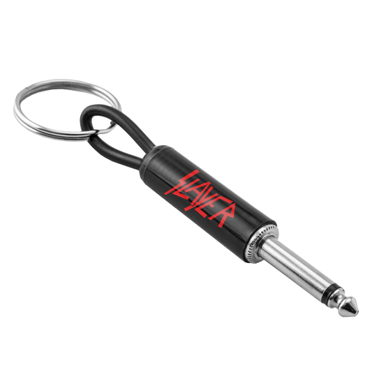 Slayer Red Logo Plug Keychain