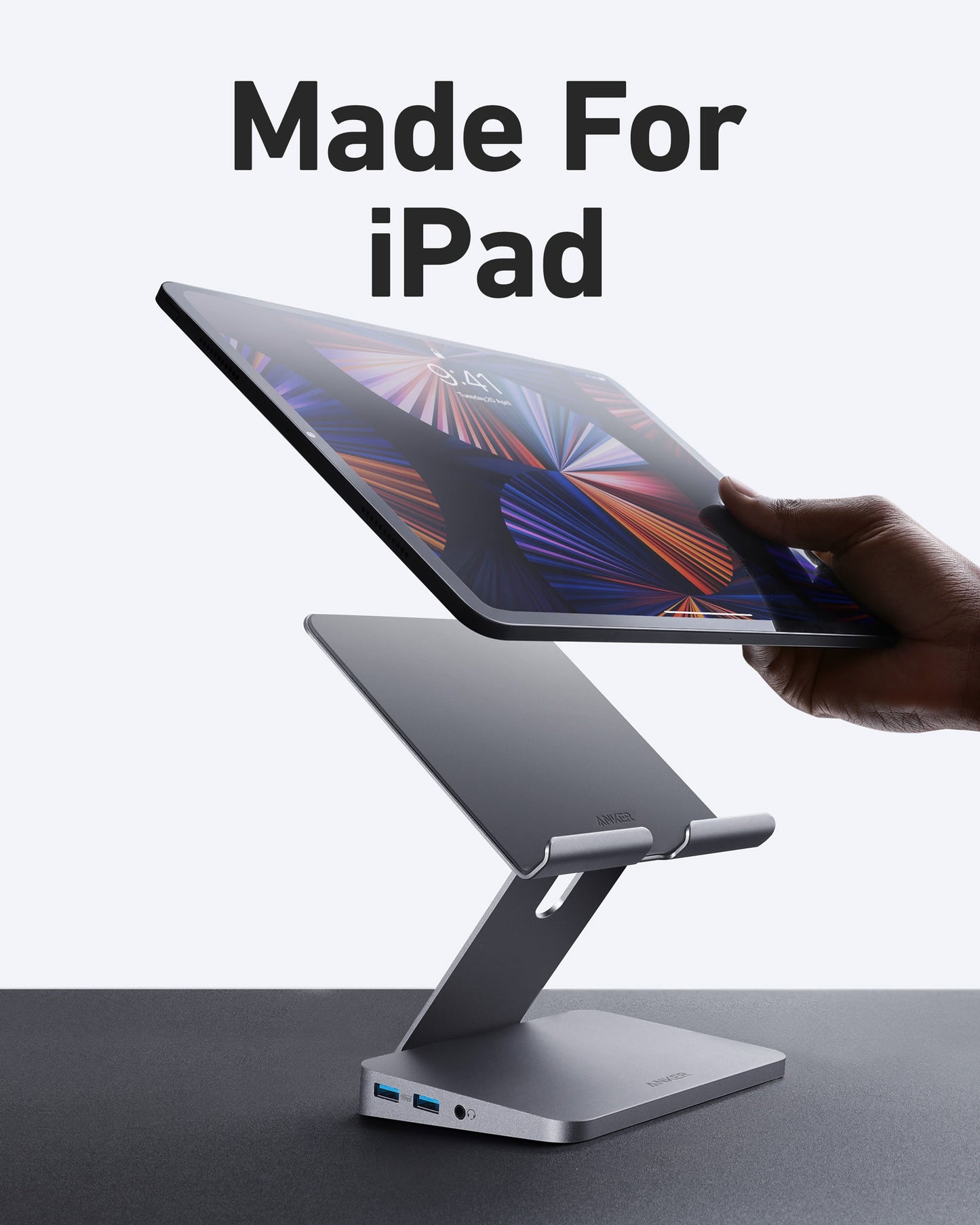 Anker USB-C Hub (8-in-1, Tablet Stand)