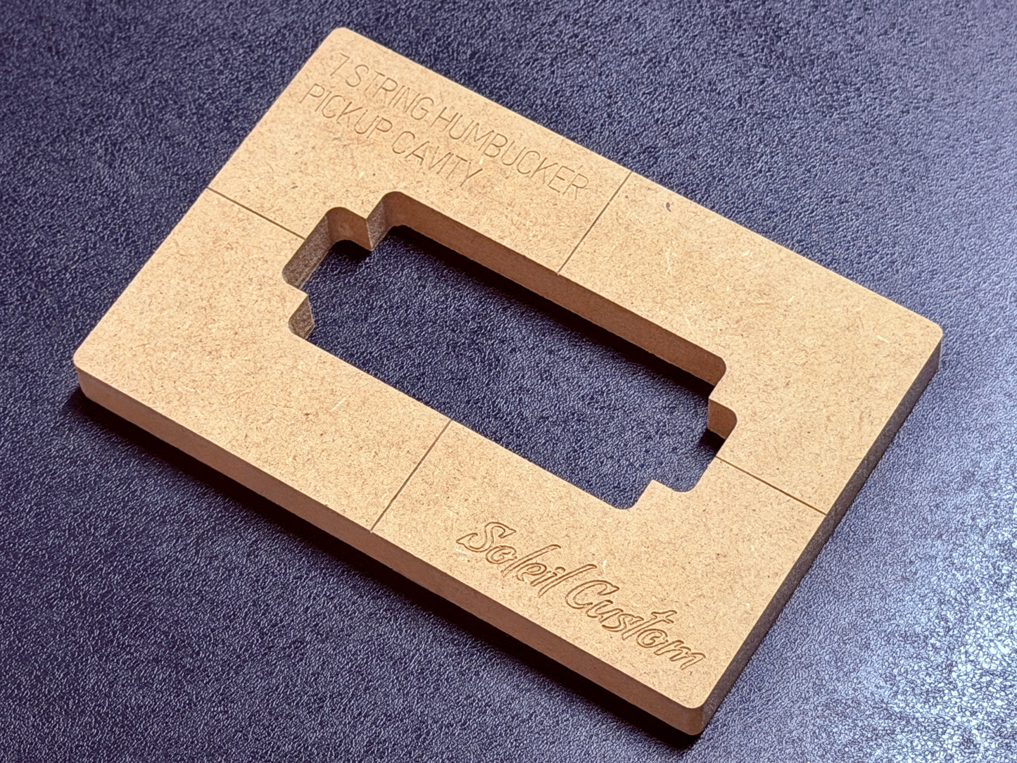 7 String Pickup Humbucker Routing Template