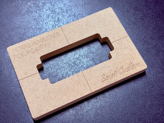 7 String Pickup Humbucker Routing Template