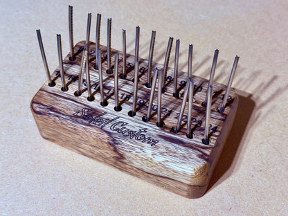 Fret Holder / Caddy - Figured Black Limba