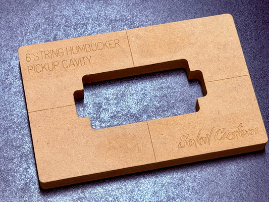 6 String Pickup Humbucker Routing Template