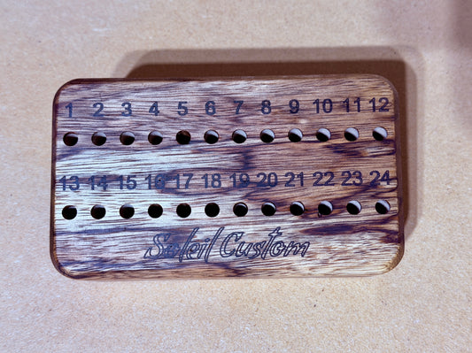 Fret Holder / Caddy - Figured Black Limba