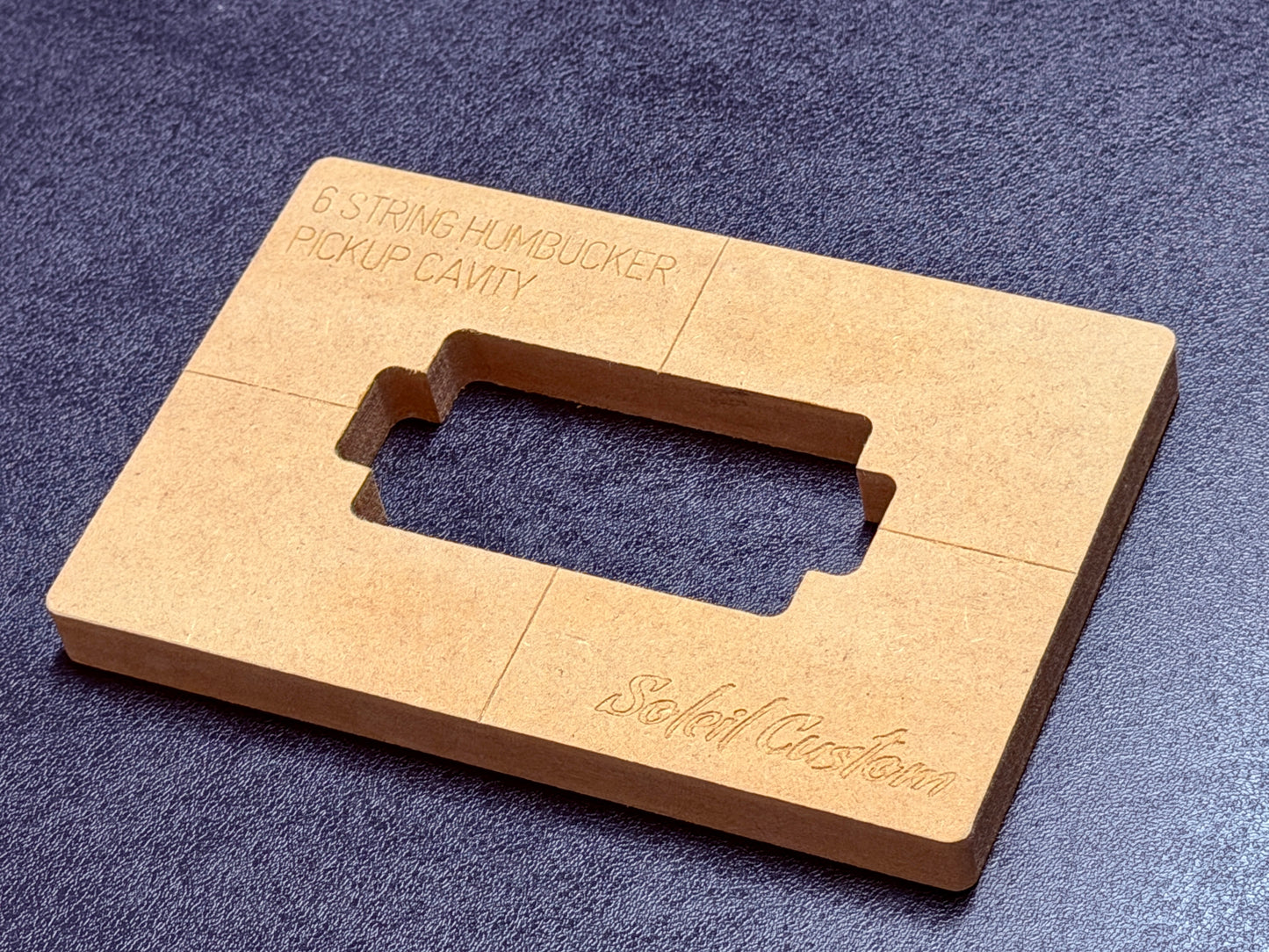 6 String Pickup Humbucker Routing Template