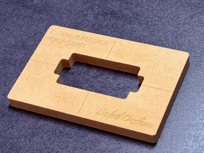 6 String Pickup Humbucker Routing Template