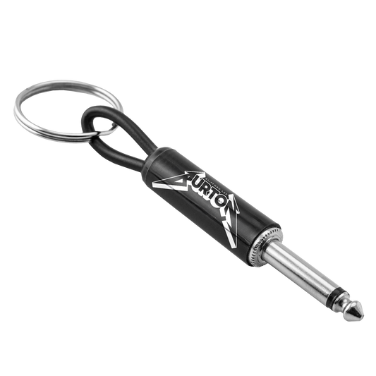 Cliff Burton Logo Guitar Plug Keychain