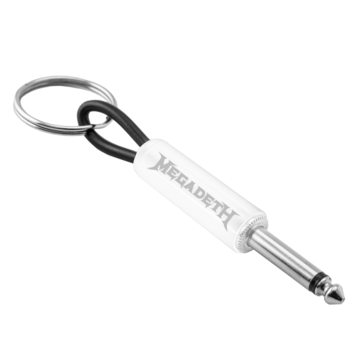 Megadeth Whiteout Wordmark Guitar Plug Keychain