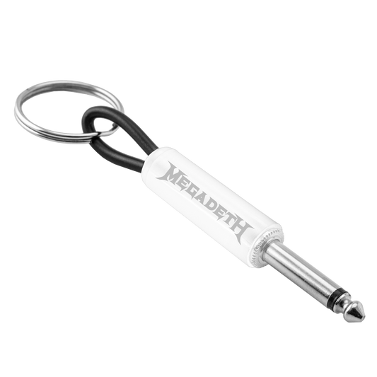 Megadeth Whiteout Wordmark Guitar Plug Keychain