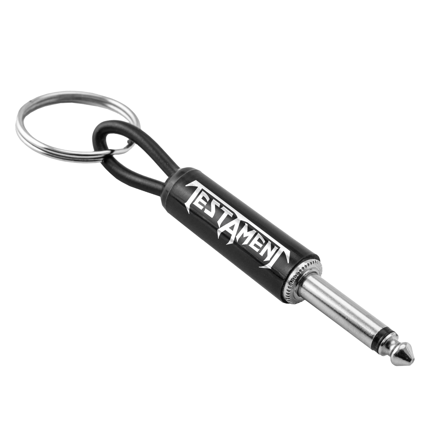 Testament Logo Guitar Plug Keychain